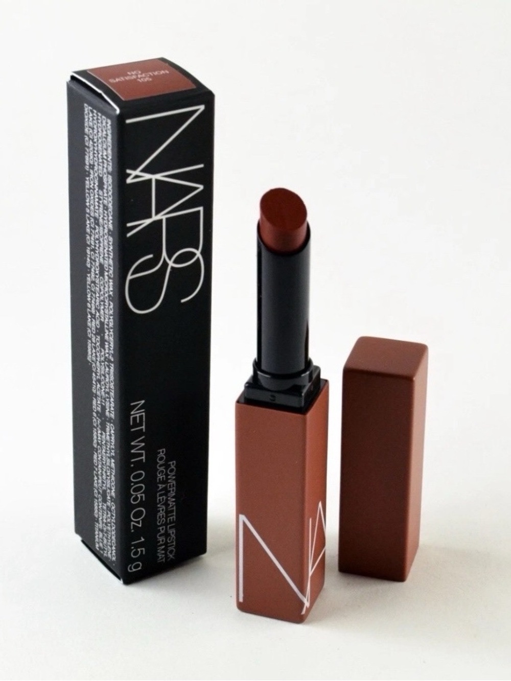 NARS Powermatte Lipstick #105 NO SATISFACTION - Full Size 0.05 Oz. / 1.5 g NEW